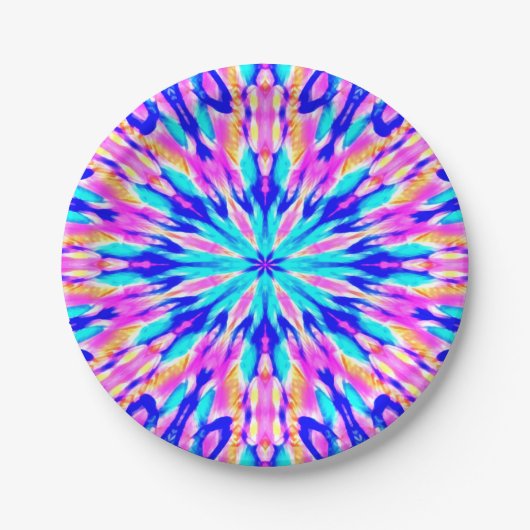 Assiettes En Carton mandala fractal complexe (Devant)