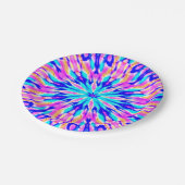 Assiettes En Carton mandala fractal complexe (Angle)