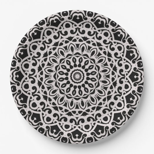 Assiettes En Carton Mandala G385 (Devant)