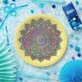 Assiettes En Carton Mandala Inde Style 1 (Fête)