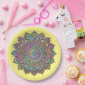 Assiettes En Carton Mandala Inde Style 1 (Fête)