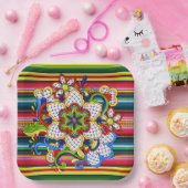 Assiettes En Carton Mandala mexicain (Fête)