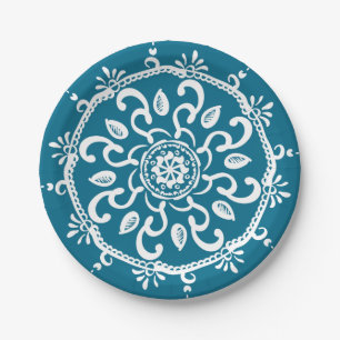 Assiettes En Carton Mandala Tidepool