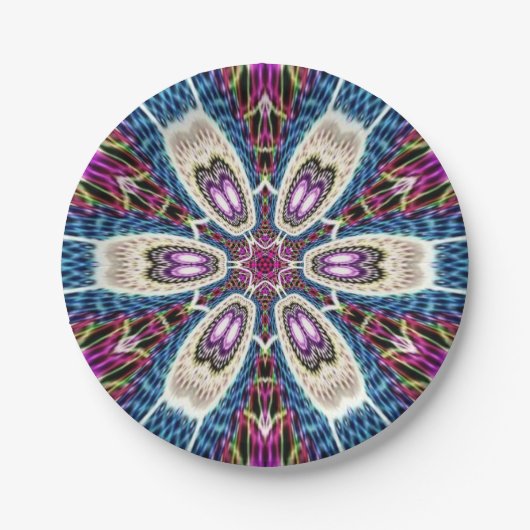 Assiettes En Carton Mandala unique (Devant)