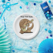 Assiettes En Carton Mandoline Pangolin (Fête)