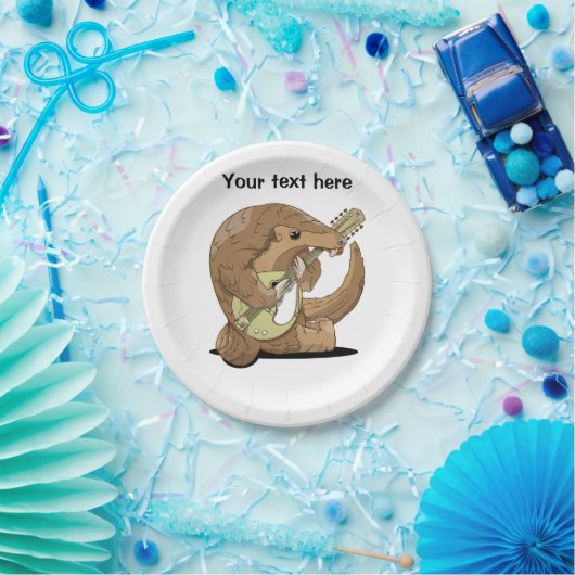 Assiettes En Carton Mandoline Pangolin (Fête)