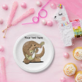 Assiettes En Carton Mandoline Pangolin (Fête)