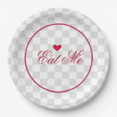 Assiettes En Carton Mange-moi (Devant)