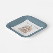 Assiettes En Carton Manger Boire Soyez Joyeux Gingerbread Maison Noël (Angulaire)