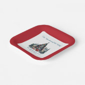 Assiettes En Carton Manger Boire Soyez Joyeux Scène traditionnelle Noë (Angulaire)