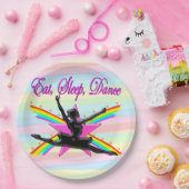 ASSIETTES EN CARTON MANGER, DORMIR, PAPIER DE LA FÊTE DE DANSE (Fête)