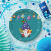 Assiettes En Carton Mangez Boire et Soyez Gnomie (Fête)