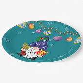 Assiettes En Carton Mangez Boire et Soyez Gnomie (Angle)