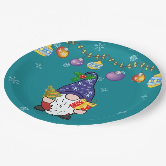 Assiettes En Carton Mangez Boire et Soyez Gnomie (Angle)