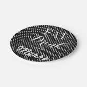 Assiettes En Carton Mangez Buvez et soyez de la Plate de Papier (Angle)