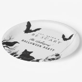 Assiettes En Carton Mangez, buvez et soyez effrayant Gothique Hallowee (Angle)