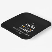 Assiettes En Carton Mangez, buvez et soyez effrayant Halloween (Angulaire)