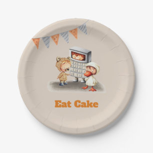Assiettes En Carton Mangez Cake Enfants Costumes Ours Calculatrice Fêt