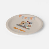 Assiettes En Carton Mangez Cake Enfants Costumes Ours Calculatrice Fêt (Angle)