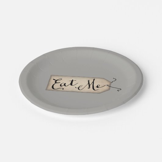 Assiettes En Carton Mangez-moi (Angle)