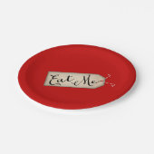 Assiettes En Carton Mangez-moi (Angle)