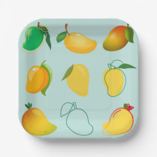 Assiettes En Carton Mango frais