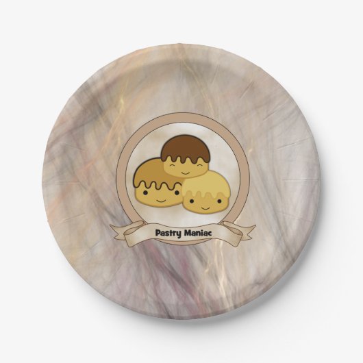 Assiettes En Carton Maniac de pâtisserie (Devant)