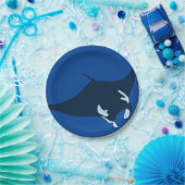 Assiettes En Carton Manta Ray (Fête)