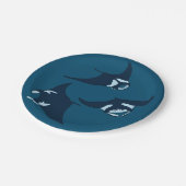 Assiettes En Carton Manta Rays (Angle)