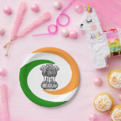 Assiettes En Carton Manteau des bras indien (Fête)