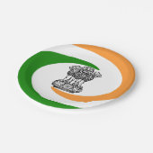 Assiettes En Carton Manteau des bras indien (Angle)