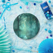 Assiettes En Carton Marais vert déplaisant (Fête)