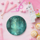 Assiettes En Carton Marais vert déplaisant (Fête)