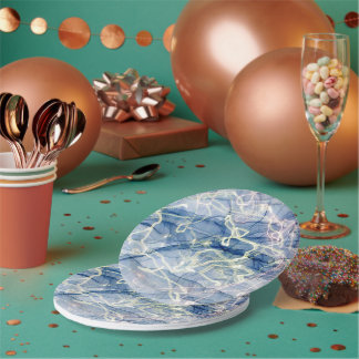 Assiettes En Carton marbrage Extraordinaire !