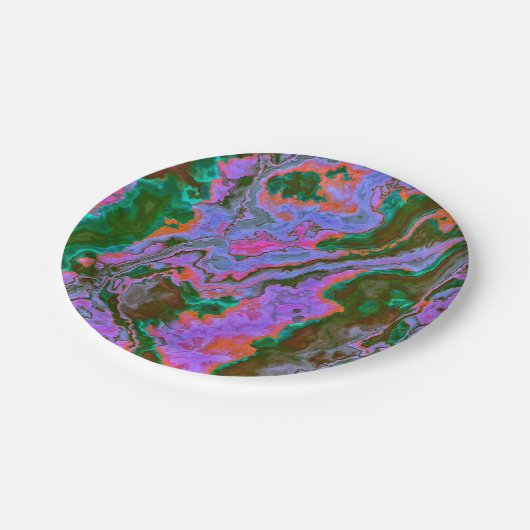 Assiettes En Carton Marbre aigre (Angle)