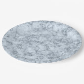 Assiettes En Carton Marbre bleu (Angle)