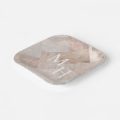 Assiettes En Carton Marbré de grès Abstrait (Angulaire)