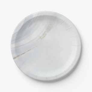 Assiettes En Carton Marbre Pastel Pierre Parties scintillant Texture A