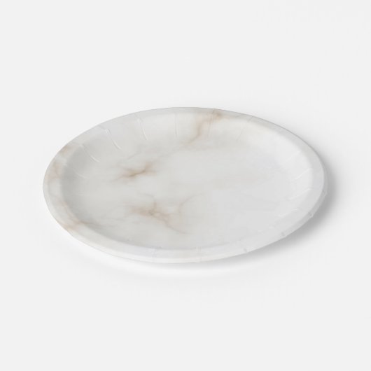 Assiettes En Carton Marbre Pastel Pierre Parties scintillant Texture A (Angle)