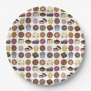 Assiettes En Carton Marchandises au four Gâteau au Muffin Foody Whopop