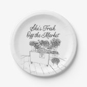 Assiettes En Carton Marché de Mariée Frais sur le Marché, Marché des P (Devant)