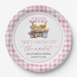 Assiettes En Carton Marché des Fermiers Frais Mariage Shower