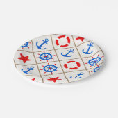 Assiettes En Carton Marche maritime. (Angle)