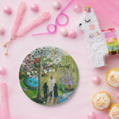 Assiettes En Carton Marcher Avec Les Plaques De Papier Personnalisées (Fête)