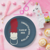 Assiettes En Carton Marching Band Casquette avec Feathers Custom Party (Fête)