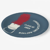 Assiettes En Carton Marching Band Casquette avec Feathers Custom Party (Angle)