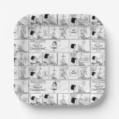 Assiettes En Carton Marcie & Pepperment Patty En Classe (Recto)