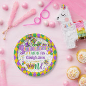 Assiettes En Carton Mardi Gras 1er anniversaire (King Cake & Fun) (Fête)