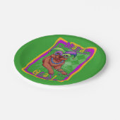 Assiettes En Carton Mardi Gras Chien (Angle)