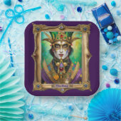 Assiettes En Carton Mardi Gras Realm Portraits - Le Roi (Fête)